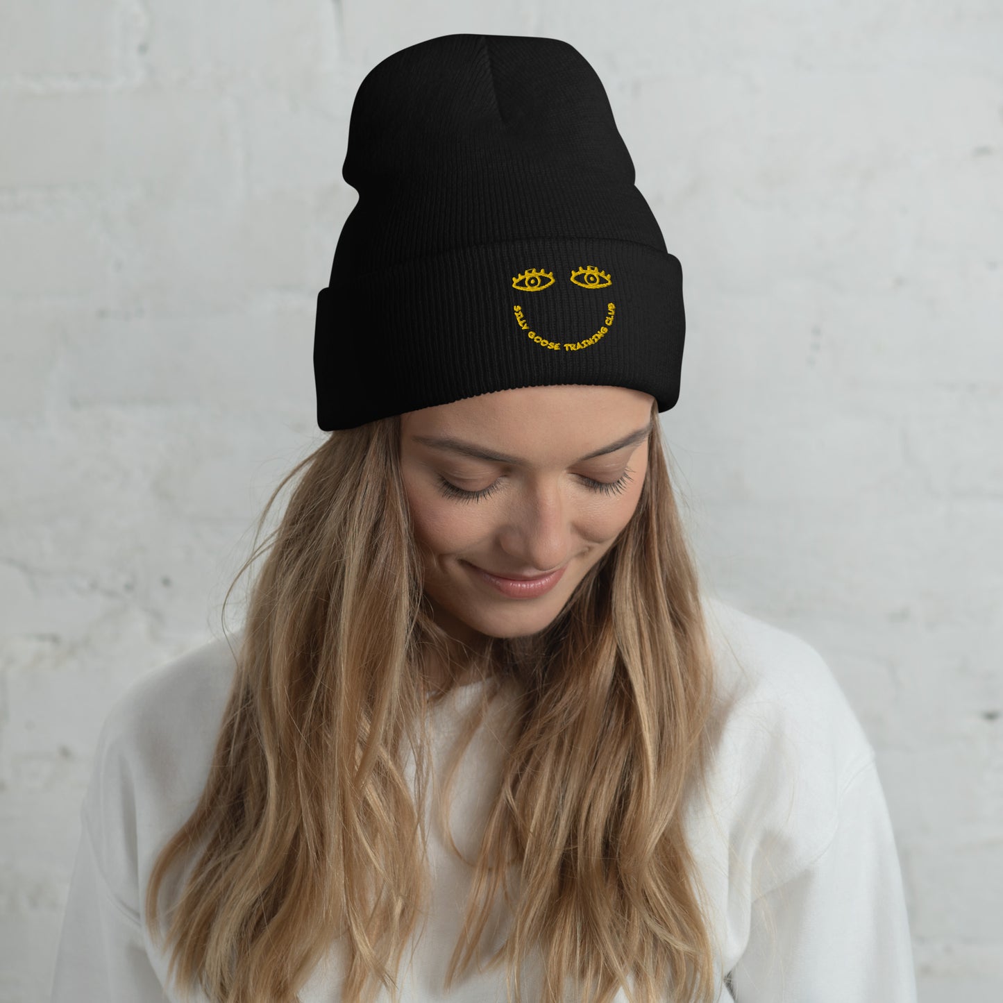 Smile Cuffed Beanie